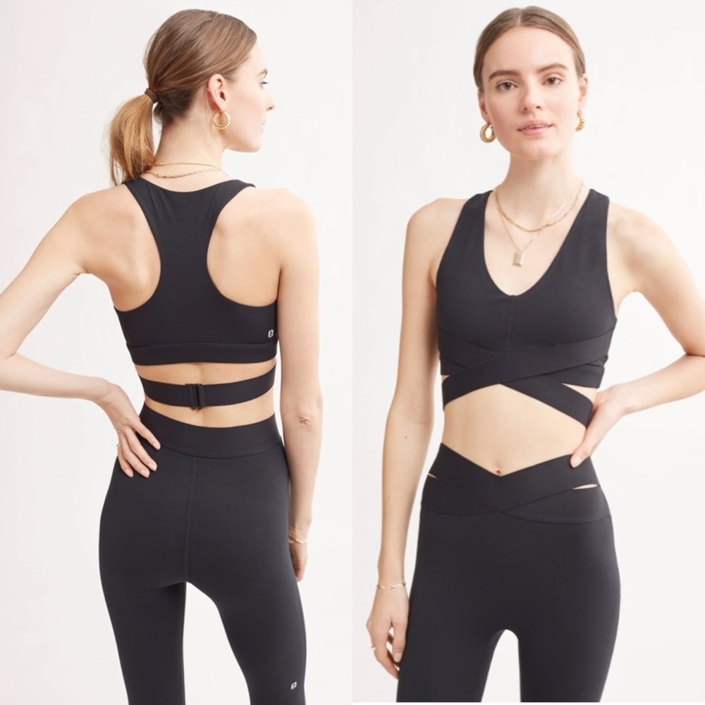 Le Ore Corso Crossover Bra Black Size Small